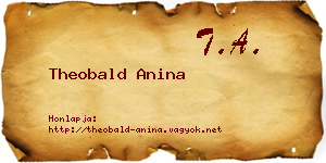 Theobald Anina névjegykártya